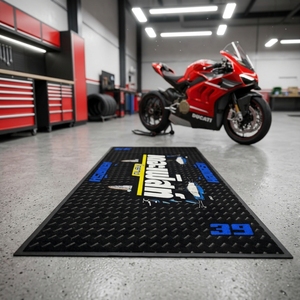 Tappeti Personalizzati per <span class=keywords><strong>Moto</strong></span> da Esterno, Tappetini Stampati per <span class=keywords><strong>Garage</strong></span> e Box <span class=keywords><strong>Moto</strong></span>, Antiscivolo, Impermeabili, in Nylon - Product Image 3