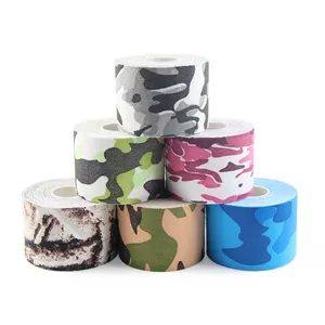 Waterproof Camo Printed Muscle Tape Hypoallergenic Sports Kinesiology Tape