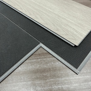 Plancher en vinyle SPC à emboîtement de luxe à grain de bois imperméable, support de chauffage au sol, résistant à l'eau, durable - Product Image 2