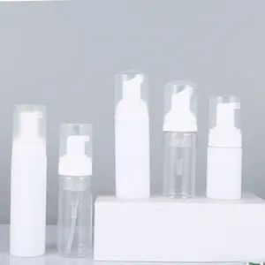 Hand Flüssig seifen reiniger Kunststoff Schaum Schaum Pump flasche mit Pump Top Spender 50ml 100ml