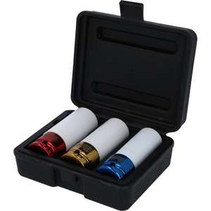 KS TOOLS - 515.1005 1/2'' Aluminium wheel <b>impact</b> <b>socket</b> set (3 pcs) - EAN 4042146032176 <b>IMPACT</b> <b>SOCKETS</b> AND ACCESSORIES - Product Image 1