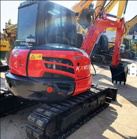 Mini-excavatrice sur chenilles hydraulique d'occasion Kubota KX163 d'origine japonaise, haute performance