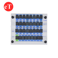 FTTH SM G657A1 1*32 dengan adaptor SC/UPC 1x32 LGX Box Type Plug in Optical Cassette Fiber Optic PLC Splitter