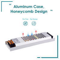 Transformateur 150 Watts pour éclairage LED, affichage fin, alimentation LED couleur pleine 60W 100W 120W 300W 240W 24V 12V