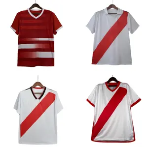 White Red Thai quality river soccer jersey platee 23/24 home football shirts