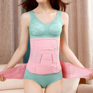 Personnalisable 3 en 1 Femmes <span class=keywords><strong>Maternité</strong></span> Après <span class=keywords><strong>Naissance</strong></span> Slim Tummy Trimmer Body Shaper Belly Corset Postpartum Belt - Product Image 5