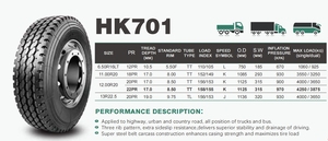 ยางลมคุณภาพสูง TBR HK701 11.00R20 ยางแบบไม่มียางใน สำหรับล้อหน้ารถบรรทุก - Product Image 5