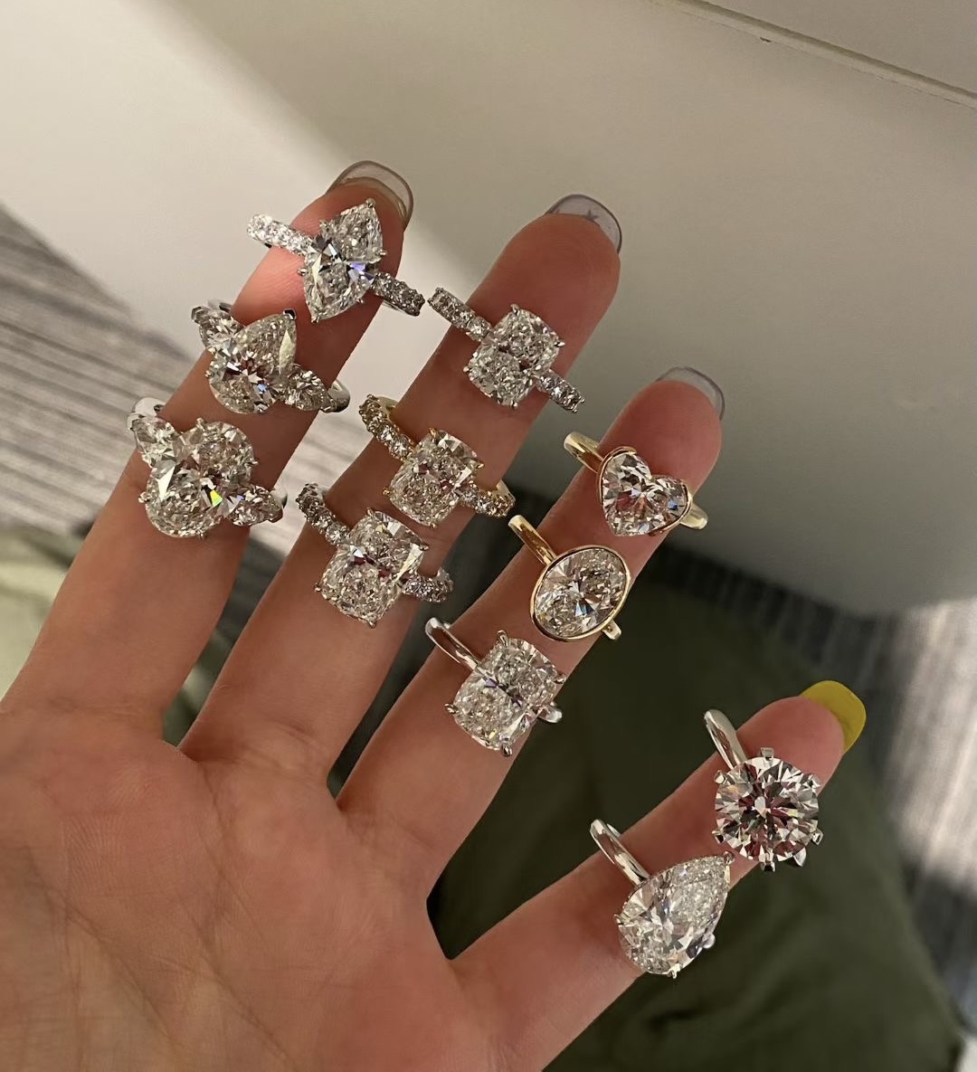 gold engagement rings for women size 7