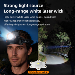 Nueva Linterna Frontal Recargable, Impermeable IP44, para Pesca Nocturna, Camping, Senderismo, Emergencias, de Alta Intensidad - Product Image 2