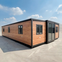 Chambres, salles de bain, cuisines, maisons préfabriquées modulaires de luxe extensibles en conteneurs pour un transport pratique