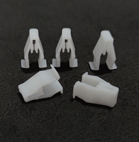 Nouvelles pinces de fixation universelles Huoshen en plastique PA6 blanc flexible en forme de V avec boucle élastique pour tableau de bord de véhicule