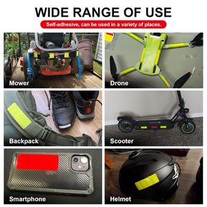 Autocollants réfléchissants personnalisés <span class=keywords><strong>bande</strong></span> réfléchissante haute visibilité bandes imperméables sécurité en vrac pour voiture <span class=keywords><strong>moto</strong></span> vélo remorque - Product Image 4
