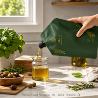 Pochette souple de luxe avec bec verseur et impression personnalisée pour aliments (sucre et aliments pour animaux) et marquage à chaud