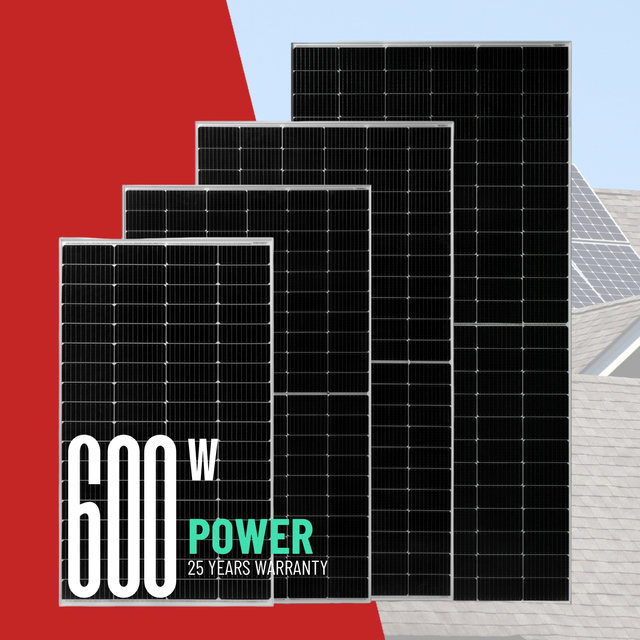 500W 540W 550 Watt 550W Monocrystalline Solar Panel Price 600W 630W 670W 700W Bifacial Photovoltaic Module PV Solar Power Panels