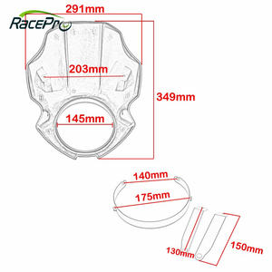 RACEPRO-cubierta de carenado para faro delantero de motocicleta, accesorios de montaje para <span class=keywords><strong>Honda</strong></span> <span class=keywords><strong>REBEL</strong></span> CMX <span class=keywords><strong>2022</strong></span> 300 <span class=keywords><strong>500</strong></span>-2017, novedad de <span class=keywords><strong>2022</strong></span> - Product Image 2