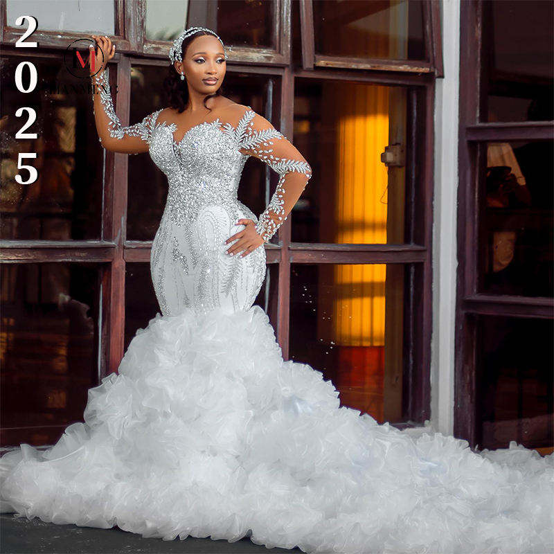 Long Sleeve Empire Waist Ball Gown Wedding Dress Empire Waist