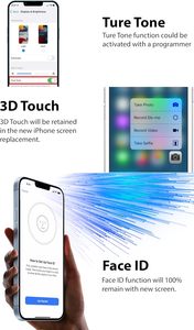 Écran tactile LCD FHD de remplacement Xin rui da pour <span class=keywords><strong>iPhone</strong></span> <span class=keywords><strong>14</strong></span> Pro 6,1 pouces avec True Tone et Face <span class=keywords><strong>ID</strong></span> (pour A2650/A2889/A2892/A2891/A2890) - Product Image 4