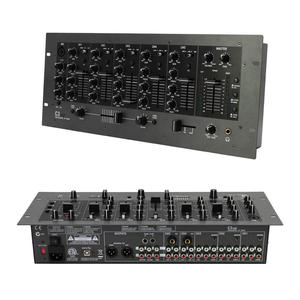 Mezcladora de DJ Profesional C3 con USB de 4 Canales, Controlador de Audio con Tarjeta de Sonido Integrada <span class=keywords><strong>para</strong></span> Escenario, Estudio y Actuaciones en Vivo - Product Image 1