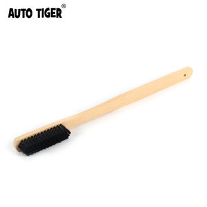 AUTO <span class=keywords><strong>TIGER</strong></span> Brosse de nettoyage pour jantes de voiture en nylon et bois de hêtre, brosse de détail pour pneus et roues de voiture - Product Image 5