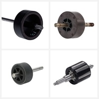 Moteur de radiateur fourni par le fabricant, aimant de rotor en ferrite moulé par injection, moteur à courant continu 4 pôles, résistant aux hautes températures