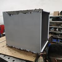 Table d'appoint en aluminium sur mesure avec rivets, mobilier d'art contemporain en tôle découpée au laser, assemblage métallique ODM OEM
