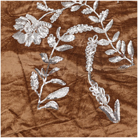 2025 nouveau Design velours paillettes broderie tissu motif floral complexe pour une utilisation de mariage