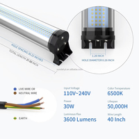 Tube lumineux pour machine 40W 110-220V rond, éclairage de travail LED pour tour CNC, perçage, éclairage industriel étanche, lampe anti-explosion
