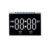 Horloge numérique électronique intelligente 2026 avec affichage LCD à segments, écran rond, calendrier perpétuel et alarme