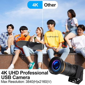 Elp 4k USB Camera An Ninh Varifocal CS 5-50mm Ống kính Hướng dẫn sử dụng 10x Zoom H.265 H.264 máy ảnh công nghiệp UVC cho cuộc gọi video, máy in 3D - Product Image 3