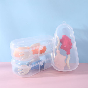 Recién llegado, juego <span class=keywords><strong>de</strong></span> cubiertos <span class=keywords><strong>de</strong></span> entrenamiento para bebés, mango corto para aprender a comer, cuchara y tenedor <span class=keywords><strong>de</strong></span> comida complementaria - Product Image 6