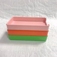 Assiettes en mélamine empilables rectangulaires réutilisables, plats de buffet, assiettes en plastique pour restaurant, pour fondue