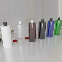 Bouteilles en plastique cylindriques de 1000 ml de haute qualité, personnalisables, avec bouchon à vis, contenants cosmétiques vides pour shampoing et gel douche