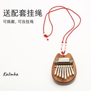 Piano à pouces à huit tons, piano à pouces en bois massif, instrument <span class=keywords><strong>Kalimba</strong></span> portable, piano à doigts pour débutants, spécial transfrontalier - Product Image 3