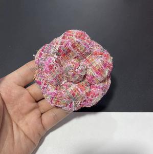 Haut de gamme 6.6cm Nibu Super-forme fleur camélia broche broches petite fleur parfumée bijoux Corsage plaqué alliage Plus broche - Product Image 6