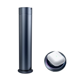 Diffuseur d'arômes intelligent sans eau en alliage d'aluminium, cylindrique, à chargement sans fil, rechargeable, compatible français, pour utilisation sur table, garantie 1 an - Product Image 3