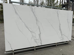 Vente directe d'usine Carreaux en céramique blancs mats de taille <span class=keywords><strong>Alpes</strong></span> 1600*3200 Pierre frittée pour mur et sol - Product Image 4