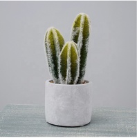 Petite plante artificielle de cactus en pot A-3053 pour décoration intérieure