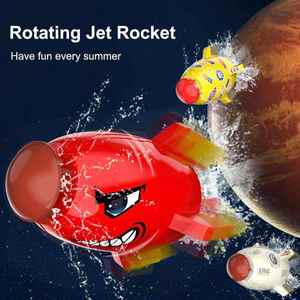2024 नए ग्रीष्मकालीन आउटडोर पानी स्प्रे अंतरिक्ष रॉकेट स्प्रिंकलर खिलौना टोडलर्स इजेक्शन रॉकेट स्प्रिंकलर वाटर जेट रॉकेट - Product Image 4