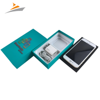 Boîte vide universelle en carton rigide pour téléphone portable, avec couvercle et base, personnalisable (logo, taille, couleur), écologique et recyclable, vente en gros