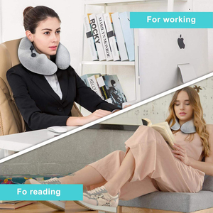 Almohada de Viaje Inflable en Forma de U, Multifuncional, Ecológica, de Algodón, para Avión y Uso en Exteriores, con Soporte para el Cuello - Product Image 5