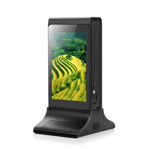 7 Inch Portable Digital Poster Rechargeable Table Standing Display Signage Hand Sanitizer Lcd Advertising Screen Kiosk