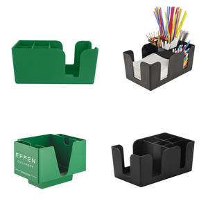 Organizador de Barra de Plástico Negro y Verde Personalizado con <span class=keywords><strong>6</strong></span> Compartimentos, Accesorios Duraderos para Alemania Pabst Gaffel <span class=keywords><strong>Becker</strong></span> - Product Image 4