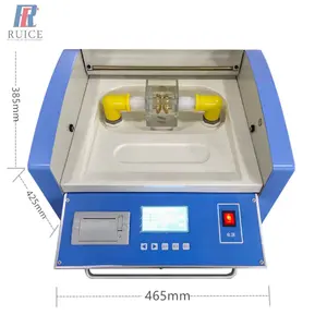 Probador de fuerza dieléctrica de aceite de transformador, conjunto analizador Bdv Ba80 Bdv, probador de voltaje de ruptura de aceite