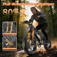 Moto électrique rétro 20 pouces 1500W 48V à moteur haute puissance, livraison directe usine, prête à être expédiée, pour terrains enneigés