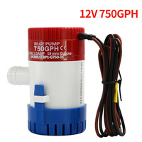 Pompe submersible à turbine 12V/24V DC pompe de cale/vidange de yacht/pompe à eau marine pour bateaux 750 1GPH 1100GPH