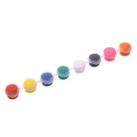 Giorgione – Kit de 12 mini pots de peinture acrylique de 3 ml pour loisirs créatifs pour enfants, peinture sur papier, avec pinceaux
