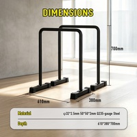 Pabrik OKPRO Grosir Alat Latihan Tubuh Multifungsi Berkualitas Tinggi, Kokoh dan Tahan Lama, Dip Station & Stand Push Up