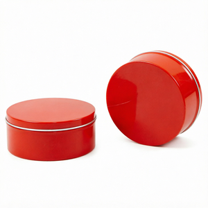 Pot de crème cosmétique vide en aluminium rond de haute qualité, 250 ml/250 g, avec anneau de serrage, pour soins de la peau, vente en gros - Product Image 1