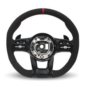 Volante Deportivo Personalizado de Alcántara para <span class=keywords><strong>Mercedes</strong></span> Benz CLK500 GLS <span class=keywords><strong>450</strong></span> A35 C118 W463 W222 - Product Image 3