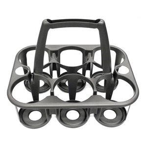 Porta botellas con cesta para 6 botellas COVER LINE Gris 8075144153 - Product Image 1